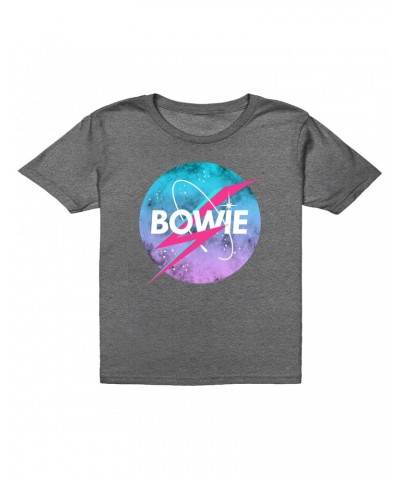 David Bowie Kids T-Shirt | Pastel Bowie NASA Inspired Logo Kids T-Shirt $12.48 Kids