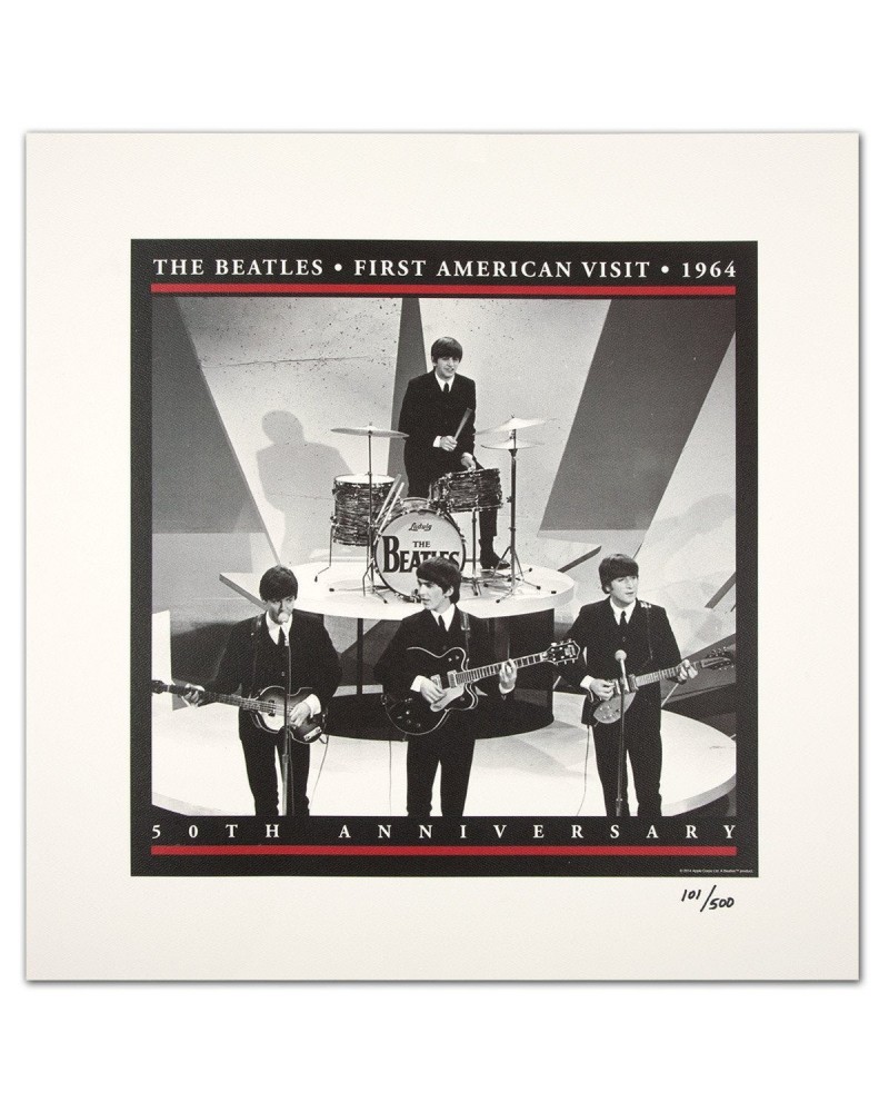 The Beatles First Visit Live Lithograph $14.82 Decor