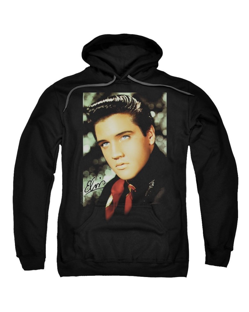 Elvis Presley Hoodie | RED SCARF Pull-Over Sweatshirt $14.40 Sweatshirts