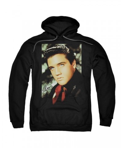 Elvis Presley Hoodie | RED SCARF Pull-Over Sweatshirt $14.40 Sweatshirts