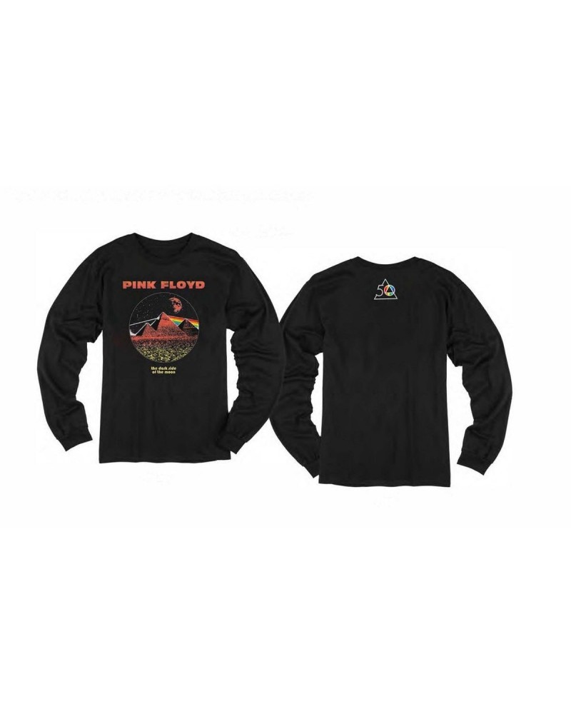 Pink Floyd TDSoTM 50th Vintage Pyramid Long Sleeve T-shirt $16.20 Shirts