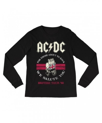 AC/DC Long Sleeve Shirt | British Tour '82 Shirt $14.38 Shirts