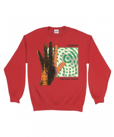 Genesis Sweatshirt | Invisible Touch Album Cover Sweatshirt $13.98 Sweatshirts