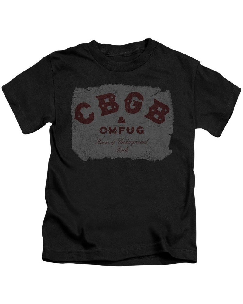 Cbgb Kids T Shirt | CRUMBLED LOGO Kids Tee $6.75 Kids