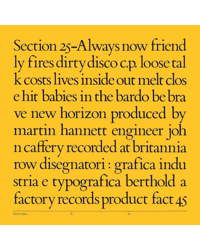 Section 25 Always Now Vinyl Record $34.00 Vinyl