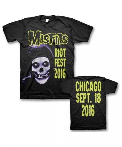 Misfits Green Fiend: Original Misfits Reunion Riot Fest Event T-shirt $7.38 Shirts