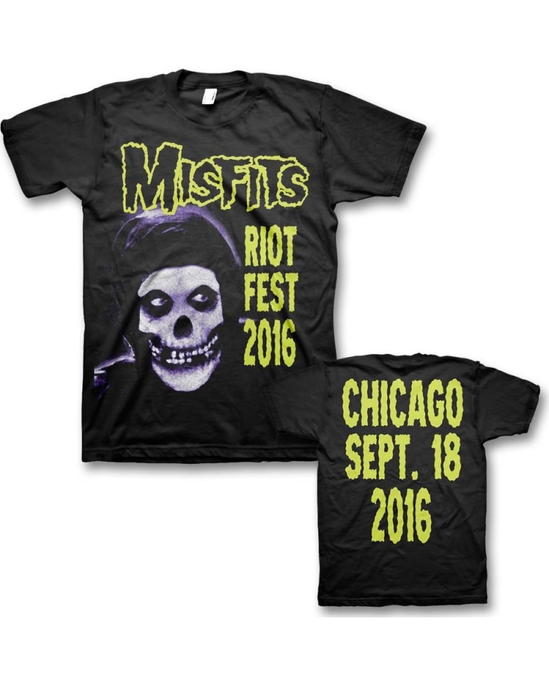 Misfits Green Fiend: Original Misfits Reunion Riot Fest Event T-shirt $7.38 Shirts