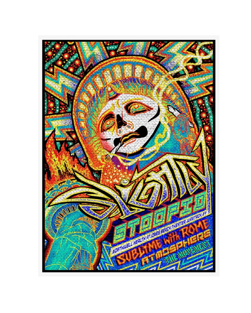 Slightly Stoopid 8/26/23 Wantagh NY Show Poster by Brad Klausen $16.80 Decor