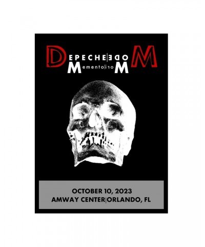 Depeche Mode Memento Mori Tour 2023 Orlando Screen Print Poster Limited Edition $17.50 Decor