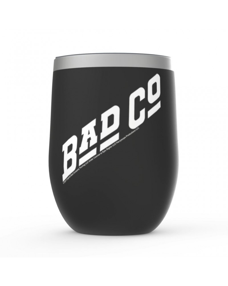 Bad Company Wine Tumbler | Classic Logo White Stemless Wine Tumbler $9.41 Drinkware